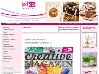 Website von EFCO CREATIVE GMBH