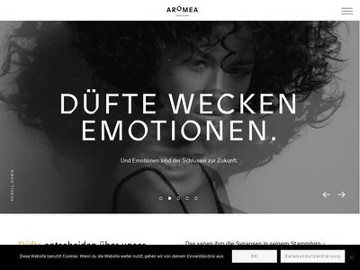 Website von Aromea Airdesign GmbH