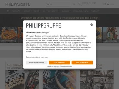Website von PHILIPP GmbH