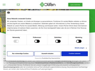 Website von Olifan GmbH