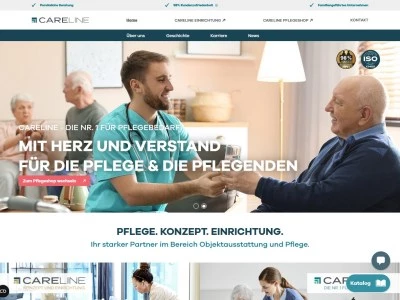 Website von CARELINE GmbH