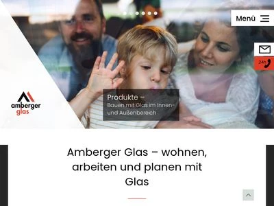 Website von Amberger Glas GmbH & CO. KG