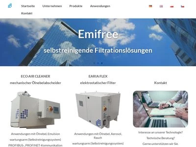 Website von Emifree GmbH