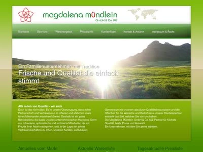 Website von Magdalena Mündlein GmbH & Co. Kg