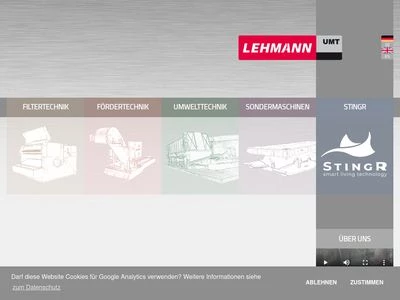 Website von Lehmann-UMT GmbH
