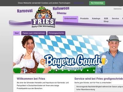 Website von Fritz Fries & Söhne GmbH & Co. KG