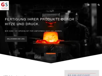 Website von Schürfeld Umformtechnik GmbH