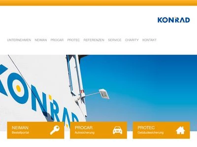 Website von Konrad Schließtechnik GmbH