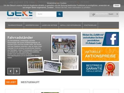Website von Geks GmbH