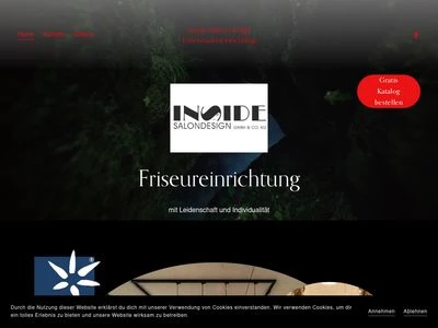 Website von INSIDE Salon-Design GmbH & Co. KG
