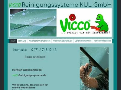 Website von KUL GmbH -  ViCCO Reinigungssysteme