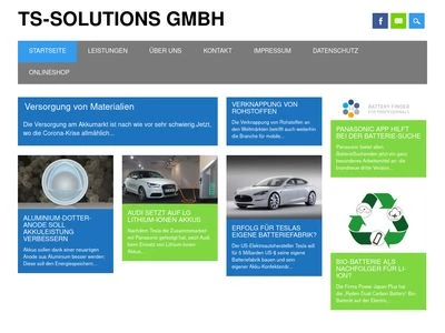 Website von TS-Solutions GmbH
