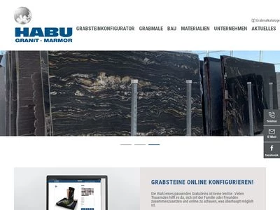 Website von HABU Granit-Marmor KG