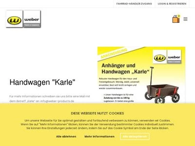 Website von WEBER TECHNIK GmbH