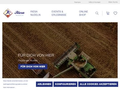 Website von Teigwaren Riesa GmbH