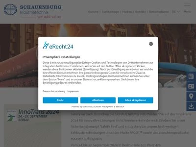Website von C+L INDUSTRIETECHNIK GmbH