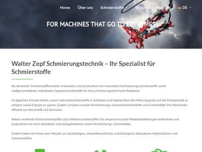 Website von Walter Zepf Schmierungstechnik