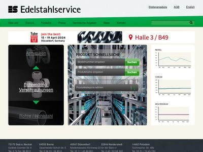 Website von Edelstahlservice Sulz GmbH