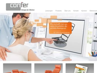 Website von confer GmbH