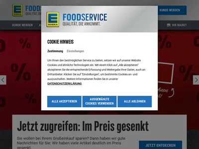 Website von EDEKA Foodservice GmbH & Co. KG