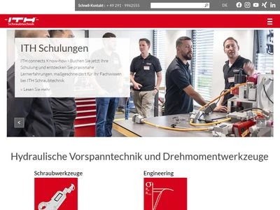 Website von ITH GmbH & Co. KG