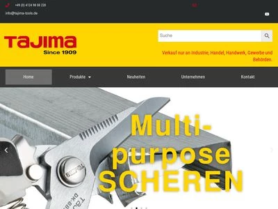 Website von TAJIMA-Tools