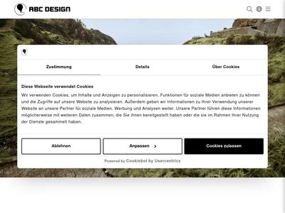 Website von ABC Design GmbH