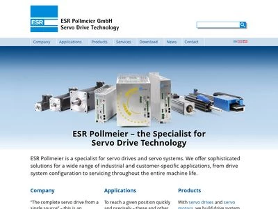 Website von ESR Pollmeier GmbH