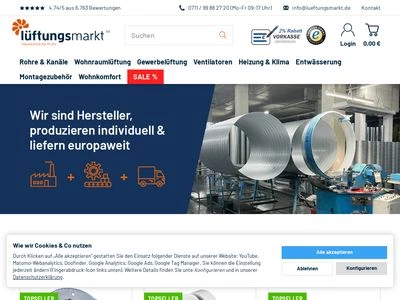 Website von Merk Internethandel GmbH & Co.KG