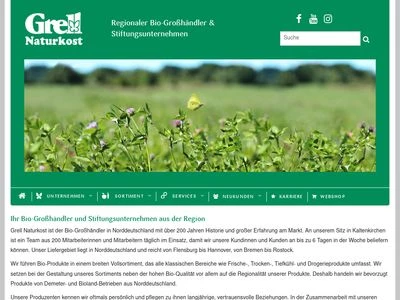 Website von C.F. Grell Nachf. Naturkost GmbH & Co. KG