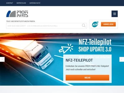 Website von Profi Parts Fahrzeugteile Großhandelsgesellschaft mbH