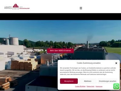 Website von ABIES Austria Holzverarbeitung GmbH