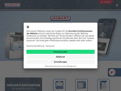 Website von HOBART GmbH