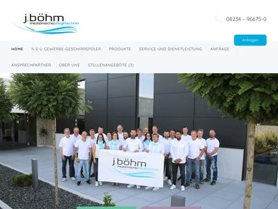 Website von j. böhm GmbH medizinische pflegetechnik