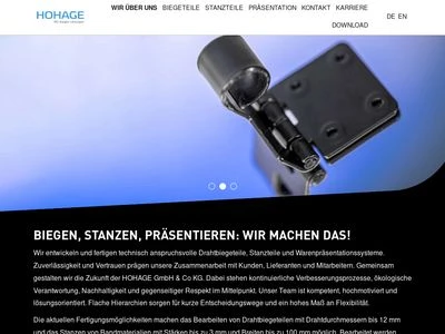 Website von C. Hohage GmbH & Co KG