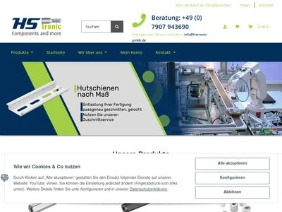 Website von HStronic GmbH