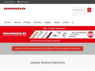 Website von RUMOLD GmbH & Co KG.