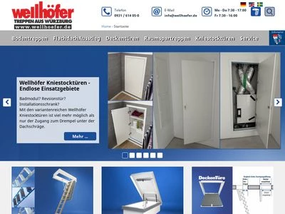 Website von Wellhöfer Treppen GmbH & Co. KG