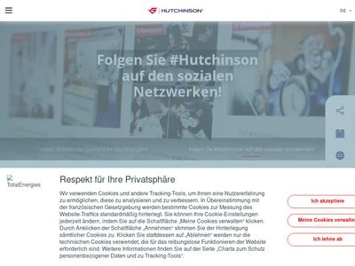 Website von Hutchinson GmbH