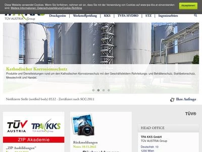 Website von TPA KKS GmbH