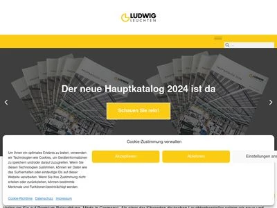 Website von Ludwig Leuchten GmbH & Co. KG