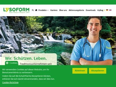 Website von Lysoform Dr. Hans Rosemann GmbH