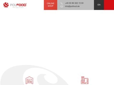 Website von Polfood GmbH