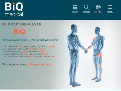 Website von BIQ-medical