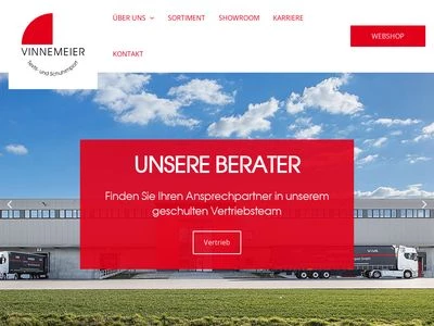Website von Vinnemeier Textil- und Schuhimport GmbH