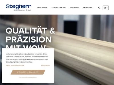 Website von SHM Stegherr GmbH