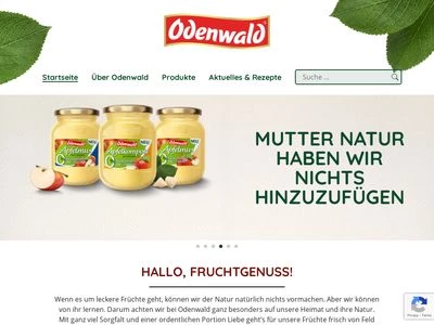 Website von Odenwald-Früchte GmbH