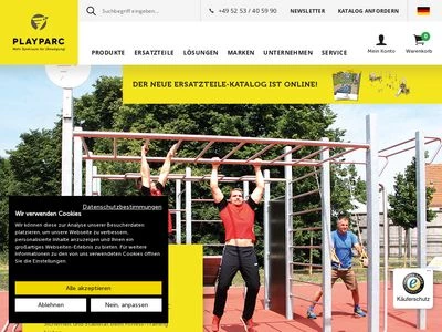 Website von Play-Parc Allwetter-Freizeitanlagenbau GmbH