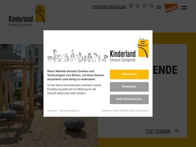 Website von ESF Emsland Spiel- und Freizeitgeräte GmbH & Co. KG