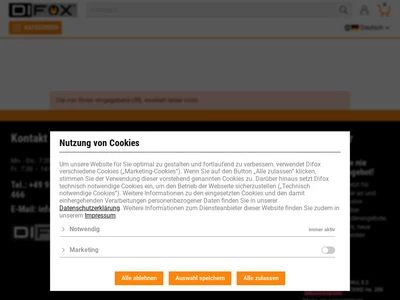 Website von DIFOX